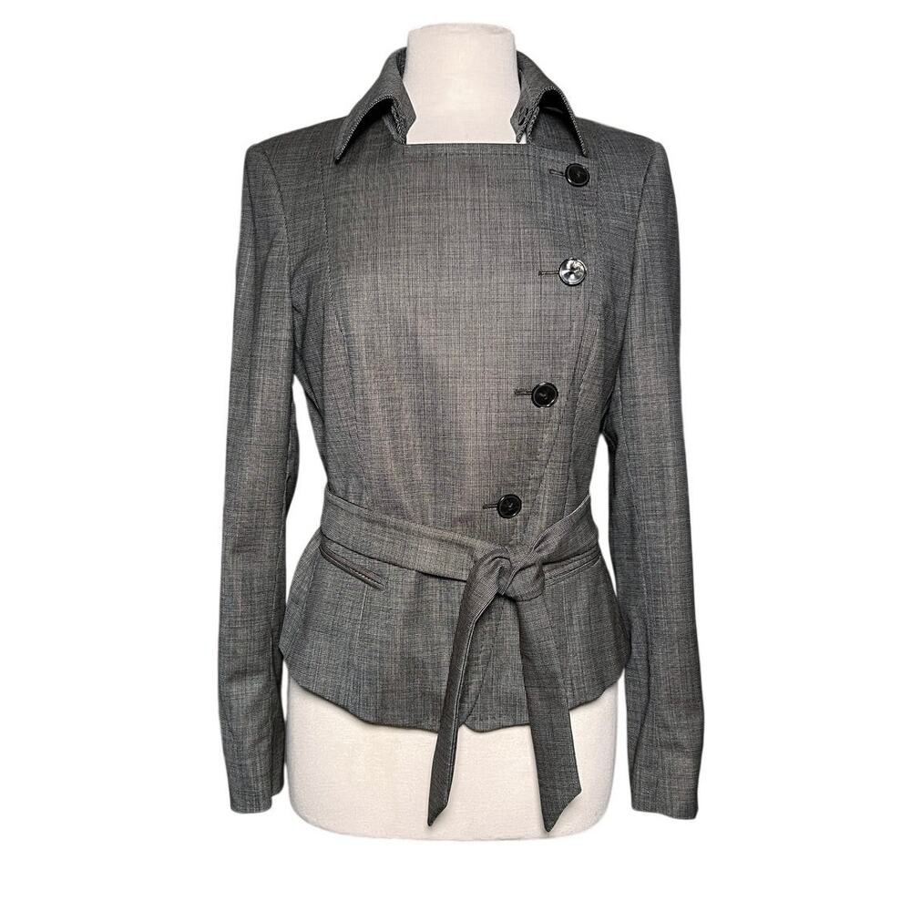 NWT MAX MARA Made in Italy Women’s Belted Convertible Brown Blazer - Picture 1 of 7
